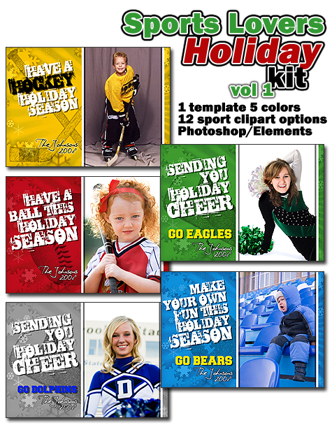sports lover's christmas template