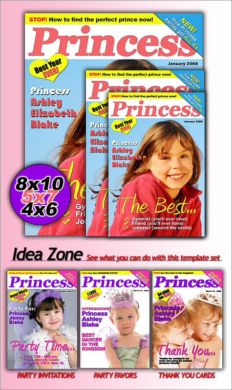 Princess Magazine Invitation