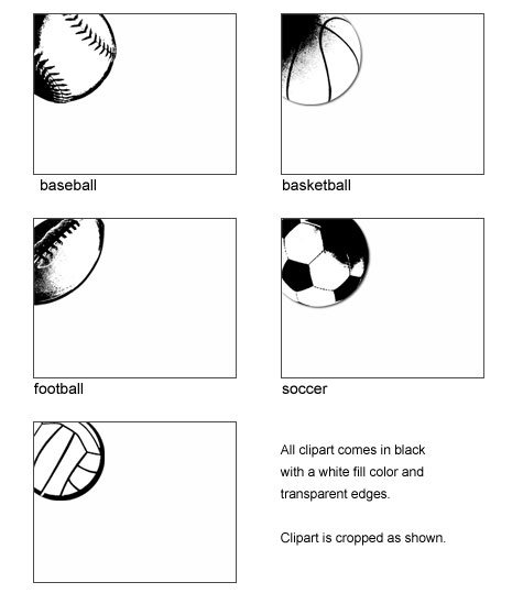 free volleyball clipart. Sports Clipart Options: