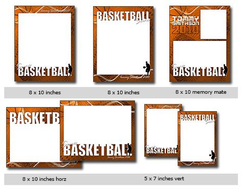 Basketball Template Photoshop & Elements