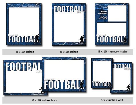 Football Template Photoshop & Elements