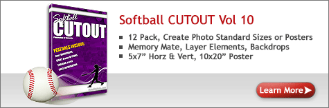 Softball Cutout